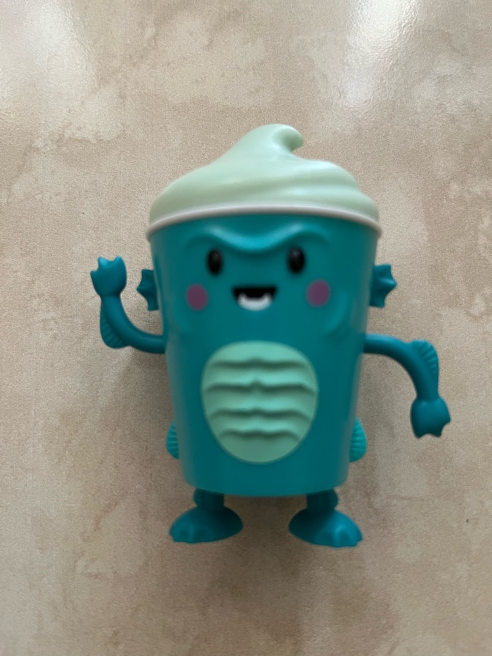 Teal Monster Cup Figure Toy - Kids Toys